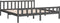 vidaXL - Bedframe - massief - hout - grijs - 160x200 - cm