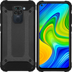 iMoshion Hoesje Geschikt voor Xiaomi Redmi Note 9 Hoesje - iMoshion Rugged Xtreme Backcover - Zwart