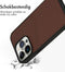 Accezz iPhone 14 Pro - Back Cover - Premium Leather Card Slot - Bruin