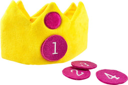 Bumba - Verkleedhoofddeksel - Pluche verjaardagskroon - met 4 jaarnummers