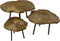 HSM Collection - Salontafel - ø35x30- Goud/zwart - Aluminium/metaal