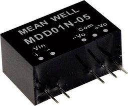 Mean Well MDD01N-12 DC/DC-convertermodule 42 mA 1 W Aantal uitgangen: 2 x Inhoud 1 stuk(s)