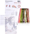 Thea Gouverneur - Borduurpakket met telpatroon - 2030 - Voorgesorteerde DMC Garens - Roos Redoute - Linnen - 26 cm x 38 cm - DIY Kit