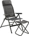 Travellife Lago - Camping Standenstoel - Verstelbaar in 7 standen - Stormy grey