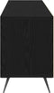 vidaXL - TV-meubel - Zwart - 150x30x44,5 - cm - Bewerkt - hout