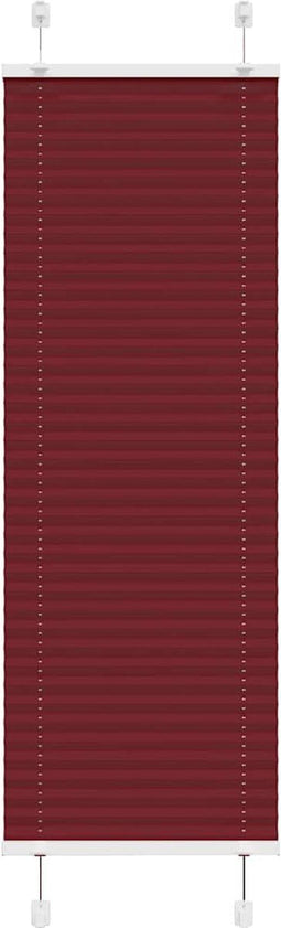 vidaXL - Plissé - rolgordijn - 40x100 - cm - stofbreedte - 39,4 - cm - bordeauxrood