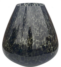 Vase The World Black Cheetah Tasman - Vaas - Ø32 x H33 cm - Grijs/Cheetah