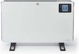 Nedis Convectorkachel - 2000 W - 3 Warmte Standen - Turbo-functie - Instelbare thermostaat - Afstandsbediening - LCD - Vorstvrije stand - Wit