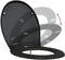 vidaXL - Snelle - Afneembare - Toiletzitting - met - Zachte - Sluiting - Duroplast - Zwart