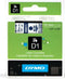 DYMO originele D1 labels | Blauwe Tekst op Doorzichtig Label | 12 mm x 7 m | zelfklevende etiketten voor de LabelManager labelprinter | gemaakt in Europa