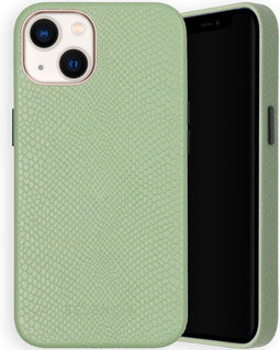 Selencia Hoesje Geschikt voor iPhone 13 Hoesje - Selencia Gaia Slang Backcover - Groen