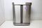 Simplehuman Liner Pocket Recycler - Prullenbak 58 Liter - 2 Compartimenten - RVS