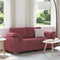 vidaXL - Ligzetel - Sofa - Wijnrood - 140 - cm - Stof
