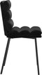 vidaXL - Eetkamerstoelen - 2 - st - fluweel - zwart