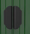 vidaXL - Tuinschuur - 192x440x223 - cm - gegalvaniseerd - staal - groen