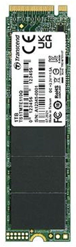 Transcend 110Q - PCIe SSD - 1TB - Leessnelheid tot 2000MB/s - Schrijfsnelheid tot 1500MB/s