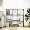 vidaXL - Kamerscherm - / - boekenkast - 102x29x103,5 - cm - hout - grijs - sonoma