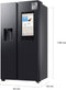 Samsung RS90F66BEFEF - Amerikaanse koelkast - Family Hub - 593L - Mat zwart