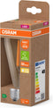 OSRAM LED Classic LED-lamp met gloeidraad in klassieke Edison-vorm, lampbehuizing van helder glas, 3,8 W, E27-fitting, EEK A, 806 lm voor algemene verlichting.