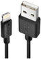 LINDY USB-kabel USB 2.0 USB-A stekker, Apple Lightning stekker 3.00 m Zwart 31322