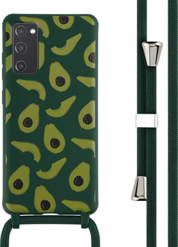 iMoshion Hoesje Geschikt voor Samsung Galaxy S20 FE Hoesje Met Koord - iMoshion Siliconen design hoesje met koord - Groen / Avocado Green