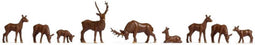 NOCH 38211 N Herten figuren Geverfd, Staand, Liggende