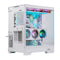 ABYSM Danube Sava H600 - Desktop PC ATX EATX ITX micro ATX - Zijraam Belichting Geharde glas - Wit