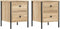 vidaXL - Nachtkastjes - 2 - st - 40x42x50 - cm - bewerkt - hout - sonoma - eikenkleurig
