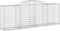 vidaXL - Schanskorven - 6 - st - gewelfd - 300x50x100/120 - cm - ijzer