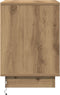 vidaXL - Nachtkastje - met - LED-lampen - in - Artisan - Eiken - 39x34,5x50 - cm