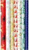 Kerstpapier - Set van 7 rollen - 2 en 3 meter - Multikleur