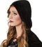 Dressforfun Machtige Tovenares XXL - Verkleedkostuum Halloween - Lange jurk met geesten en cape - Zwart