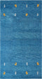 CALTI - Modern vloerkleed - Blauw - 80 x 150 cm - Wol
