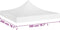 vidaXL - Partytentdak 270 g/m² - 2x2 m UV- en waterbestendig - Wit