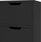 vidaXL - Dressoir - 90x30x72 - bewerkt - hout - zwart