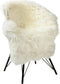 Dyreskinn Schapenvacht XL Wit 110-130cm x 70-90cm