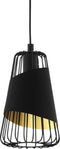 EGLO Austell Hanglamp - E27 - Dimbaar - Zwart goud - Ø16.5 cm