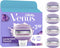 Gillette Venus ComfortGlide Breeze - Scheermesjes met gelkussentjes - 3 mesjes - Paars (4 stuks)
