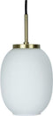 Dyberg Larsen DL39 - Hanglamp E27 60W - Glas 30 cm Wit/Goud