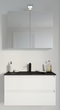 Allibert Spiegelkast 80 cm - LED Verlichting - Glanzend Wit