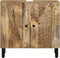 vidaXL - Wastafelkast - 62x33x58 - cm - massief - mangohout