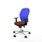 Piqueras y Crespo 1D086N0 - Bureaustoel - Verstelbare hoogte met armleuning - Blauw Bruin