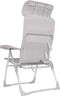Crespo AL/206 - Strandstoel - Compact - Verstelbaar in 7 standen - Licht grijs