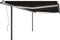 vidaXL - Luifel - automatisch - met - LED - en - windsensor - 4x3 - m - antracietkleurig
