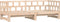 vidaXL - Slaapbank - met - onderschuifbed - 90x200 - cm - massief - grenenhout