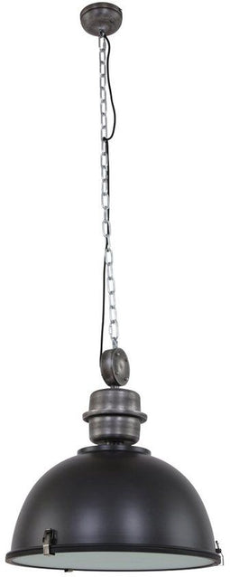 Steinhauer Bikkel XXL 7834ZW - Hanglamp - Ø52 cm zwart industrieel