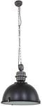 Steinhauer Bikkel XXL 7834ZW - Hanglamp - Ø52 cm zwart industrieel