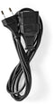 Nedis CEGL11085BK50 - Netsnoer Euro-connector - 500 cm - Zwart