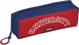 Schoolpennenzak Safta University Rood Marineblauw (21 x 8 x 8 cm)