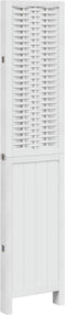 vidaXL - Kamerscherm - met - 4 - panelen - massief - paulowniahout - wit